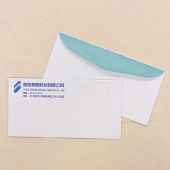 企業信封正反面示意圖