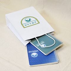白色直式彩色印刷紙袋