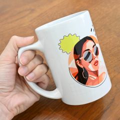 大馬克杯尺寸近照示意