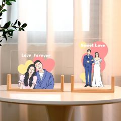 直式與橫式透光相框展示