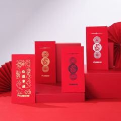 多種傳統燙金紅包展示