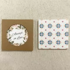 陶瓷吸水杯墊包裝展示