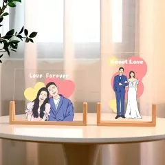直式與橫式透光相框展示