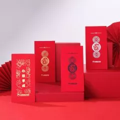 多種傳統燙金紅包展示