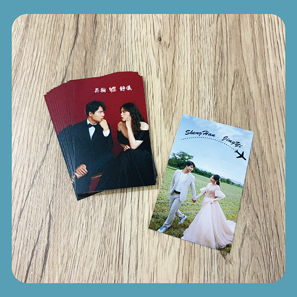 婚禮相片卡印刷成品
