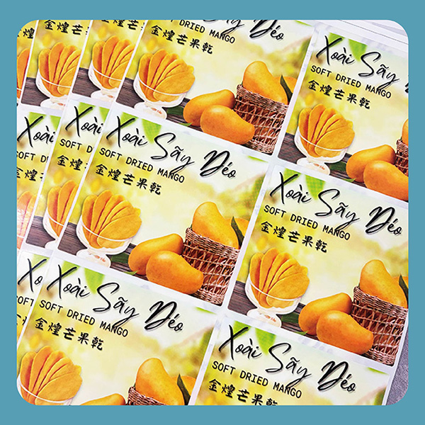 品牌貼紙印刷成品
